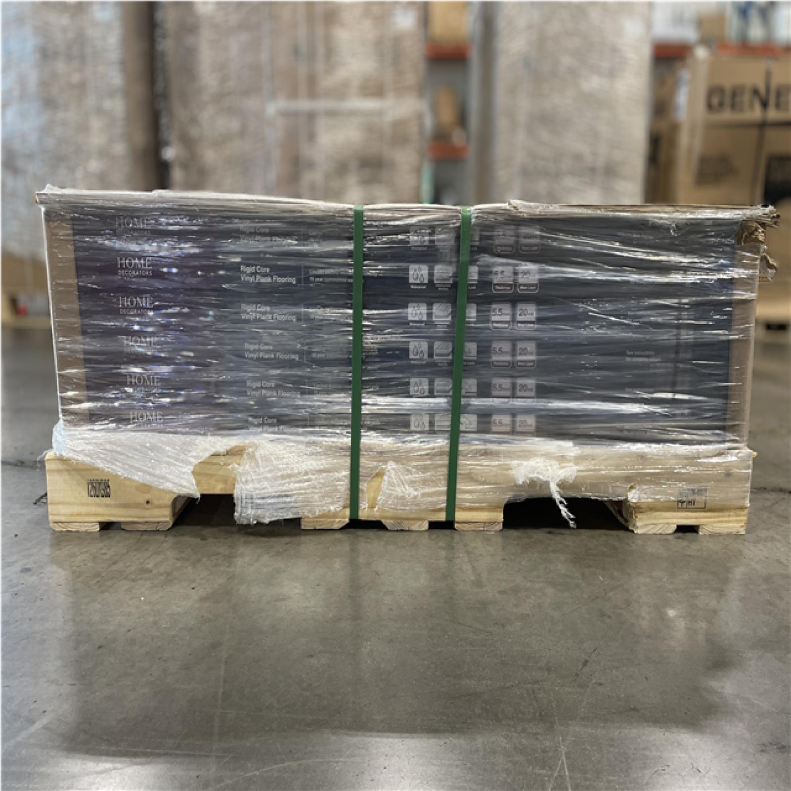 DALLAS LOCATION- HOME DECORATORS Crater Lake Oak 20 MIL x 7.1 in. W x 48 in. L Click Lock Waterproof Planks (18.8 sqft/case) (30 UNITS)