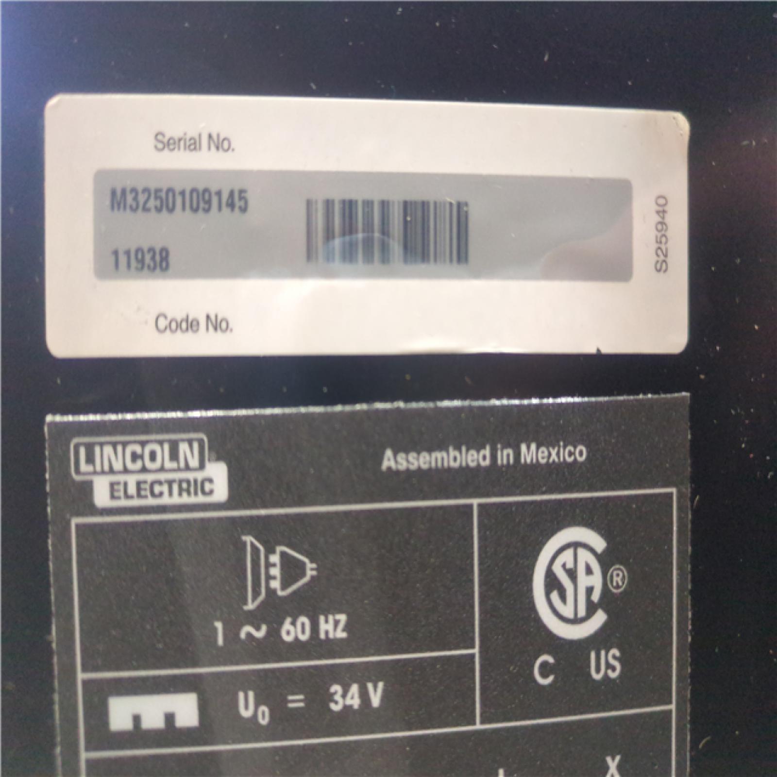 CALIFORNIA AS-IS lINCOLN ELECTRIC WELD-PAK