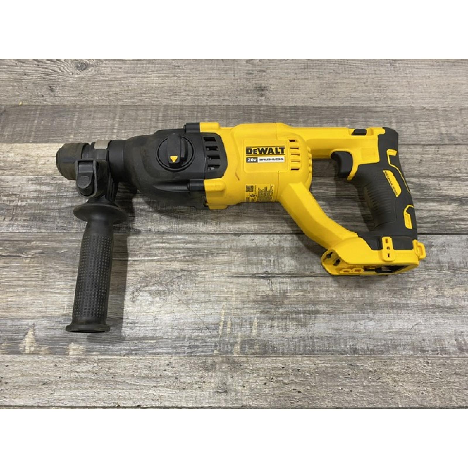 AS-IS DEWALT 20V MAX Cordless Brushless 1 in. SDS Plus D-Handle Concrete and Masonry Rotary Hammer (Tool Only)