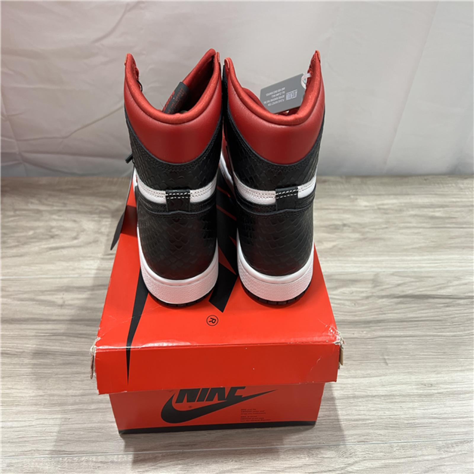 Nike Air Jordan 1 High OG Satin Snake- Red/Black/White - SZ 7