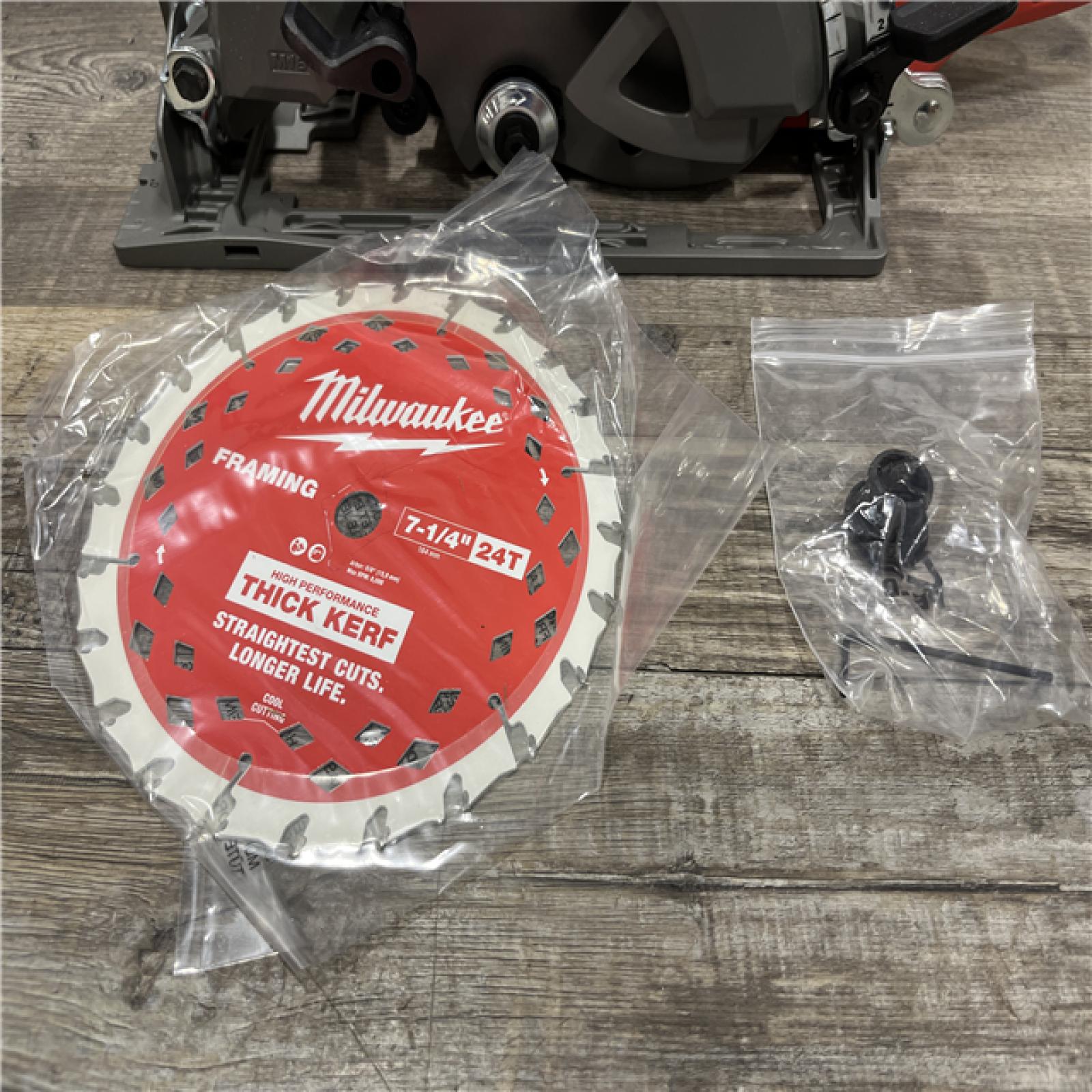 AS-IS Milwaukee FUEL 18V Lithium-Ion Cordless 7-1/4 in. Rear Handle Circular Saw (Tool-Only)