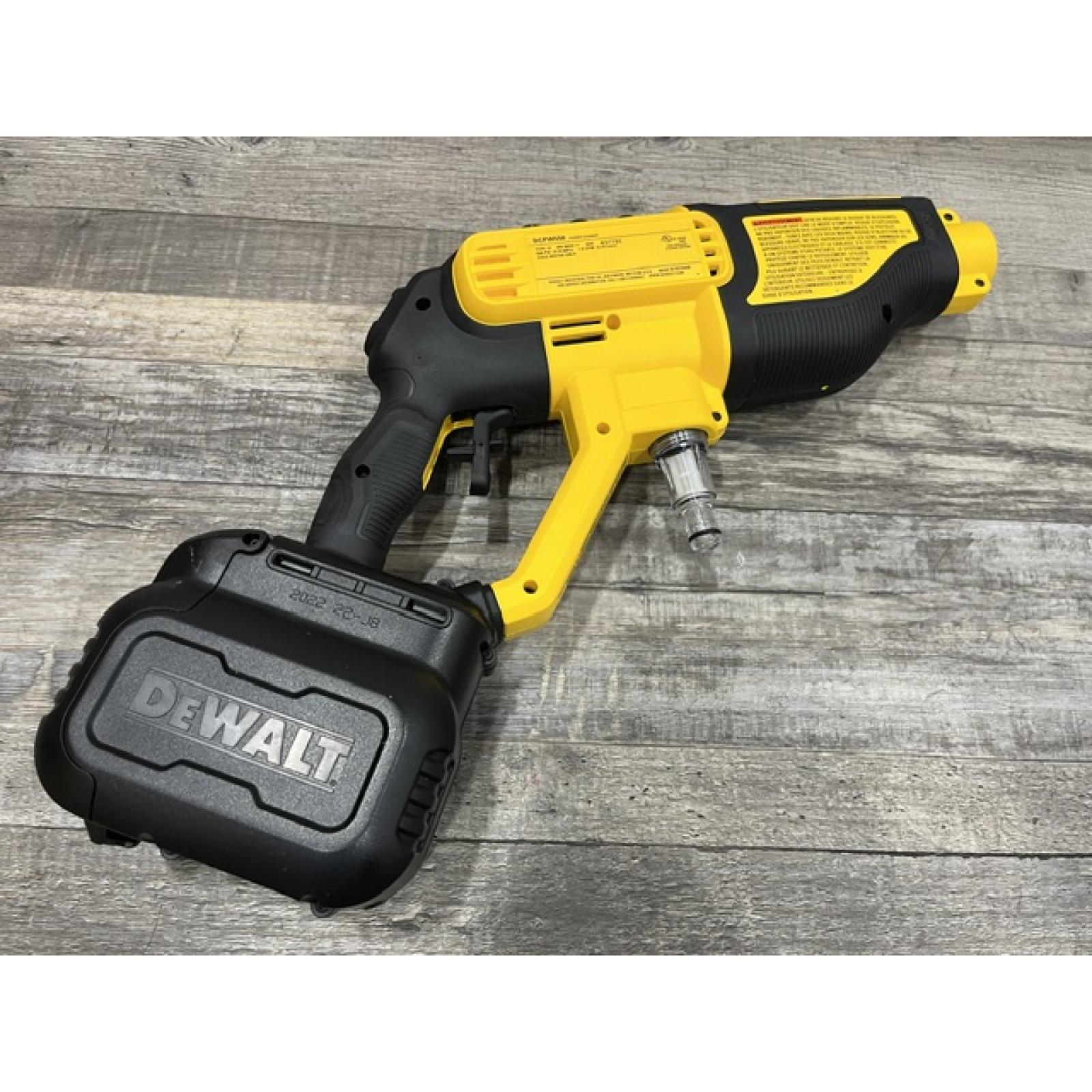 AS-IS DEWALT 20V MAX 550 PSI 1.0 GPM Cold Water Cordless Power Cleaner with 4-Nozzles (Tool Only)