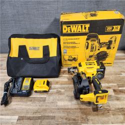 HOUSTON LOCATION - AS-IS DEWALT 20V MAX Lithium-Ion 15-Degree Electric Cordless Roofing Nailer Kit