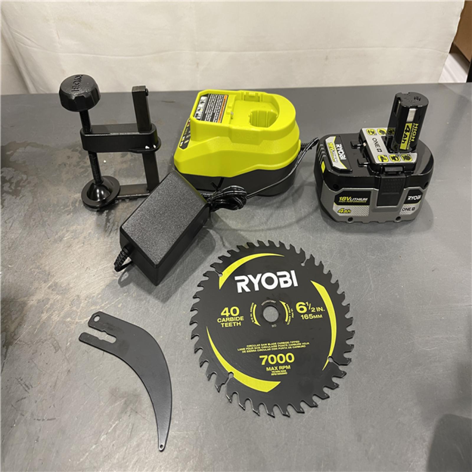 AS-IS - Ryobi ONE+ HP 18V Brushless Cordless 6-1/2 in. Track Saw Kit
