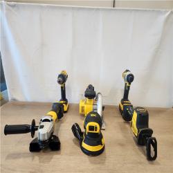 AS-IS- DEWALT 20V Lithium-Ion Cordless 6-Tool Combo Kit with 5.0 Ah and 2.0 Ah Batteries  Charger and Tough System 2.0 Rolling Toolbox