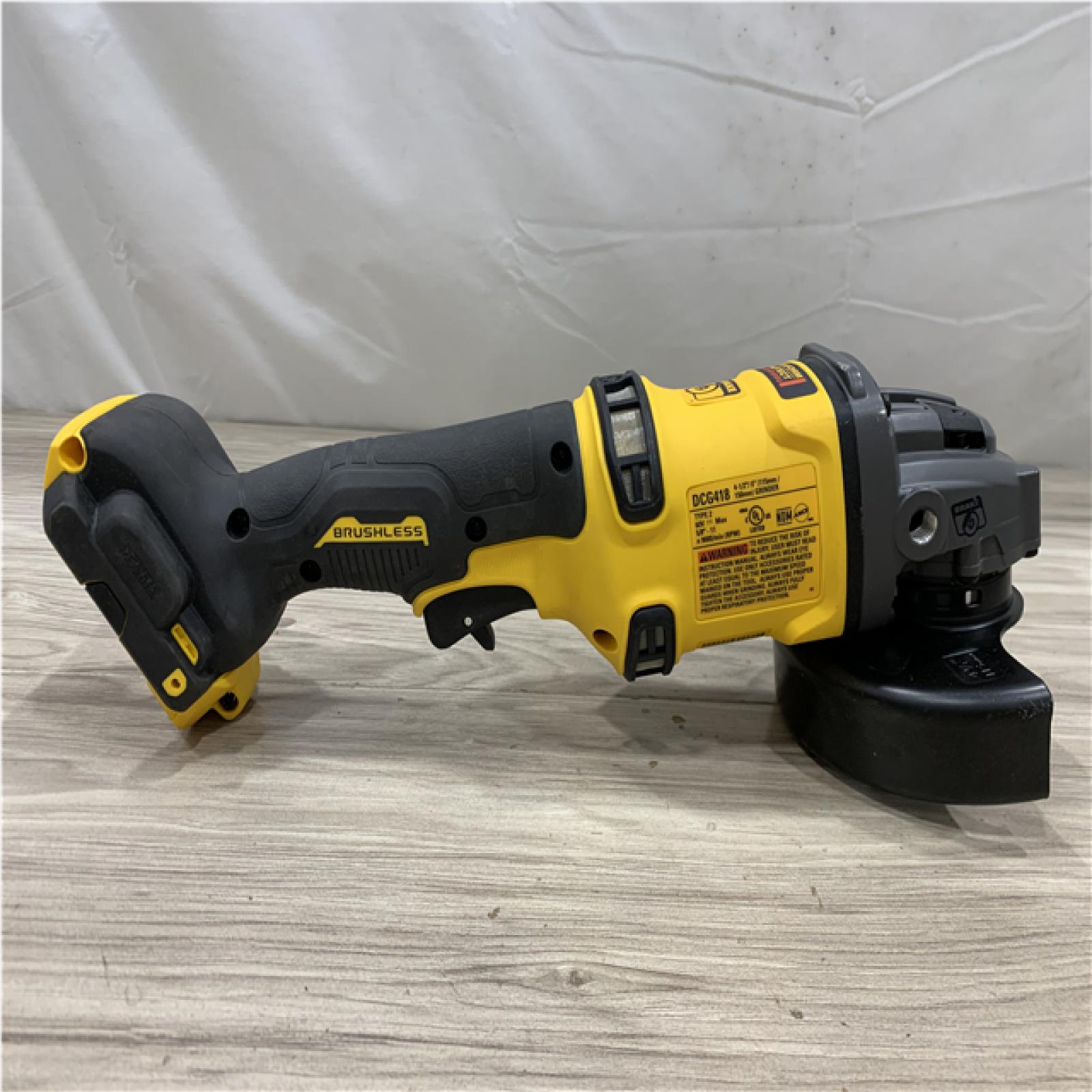 AS-IS DEWALT FLEXVOLT 60V MAX Cordless Brushless 4.5 in. to 6 in. Small Angle Grinder with Kickback Brake (Tool Only)