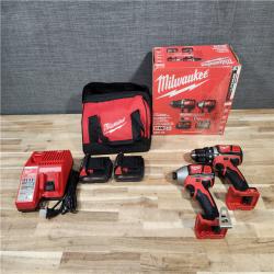 HOUSTON LOCATION - AS-IS Milwaukee M18 Brushed Cordless (2-Tool) Drill/Driver and Impact Driver Kit