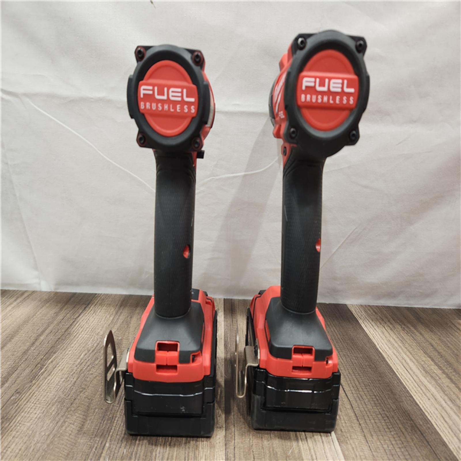 AS-IS- MILWAUKEE FUEL 18V Lithium-Ion Brushless Cordless Hammer Drill and Impact Driver Combo Kit