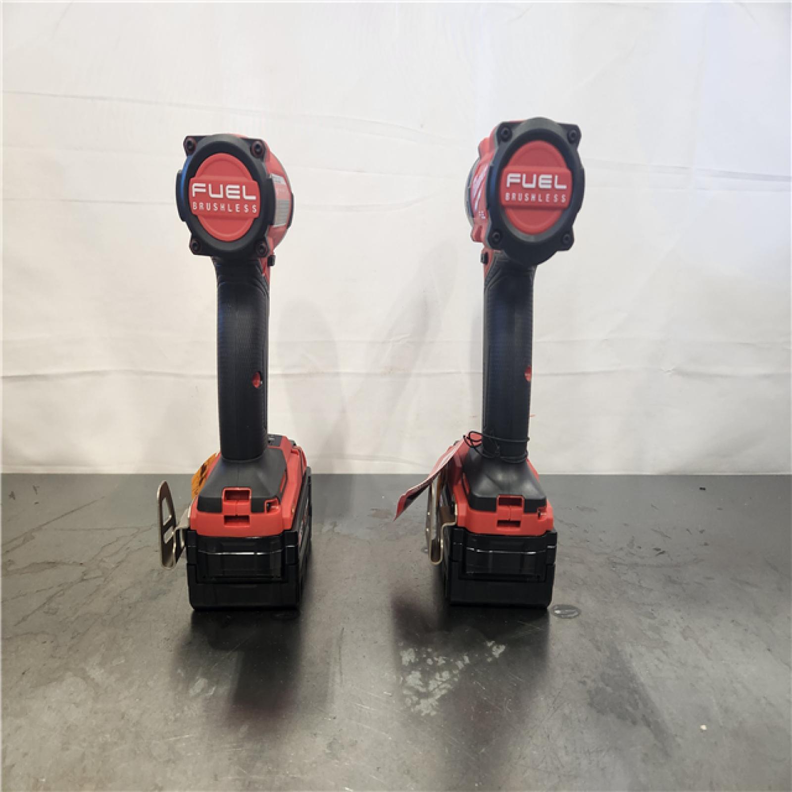 AS-IS- Milwaukee FUEL 18V Lithium-Ion Brushless Cordless Hammer Drill and Impact Driver Combo Kit