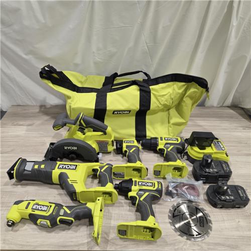 LIKE NEW! - RYOBI ONE+ 18V Cordless 6-Tool Combo Kit