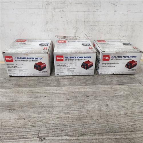 Phoenix Location NEW Toro 60V MAX* Flex-Force 2.5Ah Lithium-Ion Battery (3 Pack)