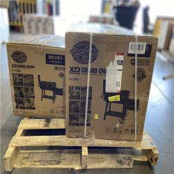 DALLAS LOCATION - Char-Griller Grand Champ Charcoal Grill and Offset Smoker in Black