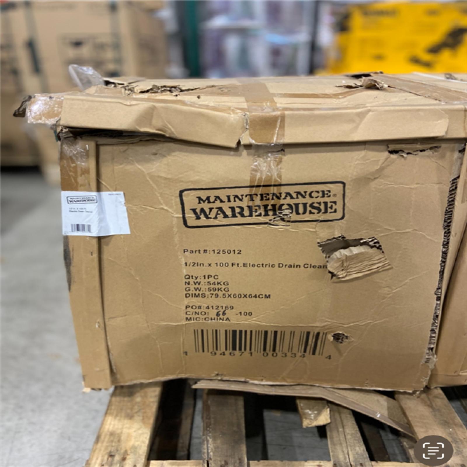 DALLAS LOCATION - Maintenance Warehouse® 1/2 In. X 100 Ft. Electric Drain Cleaner