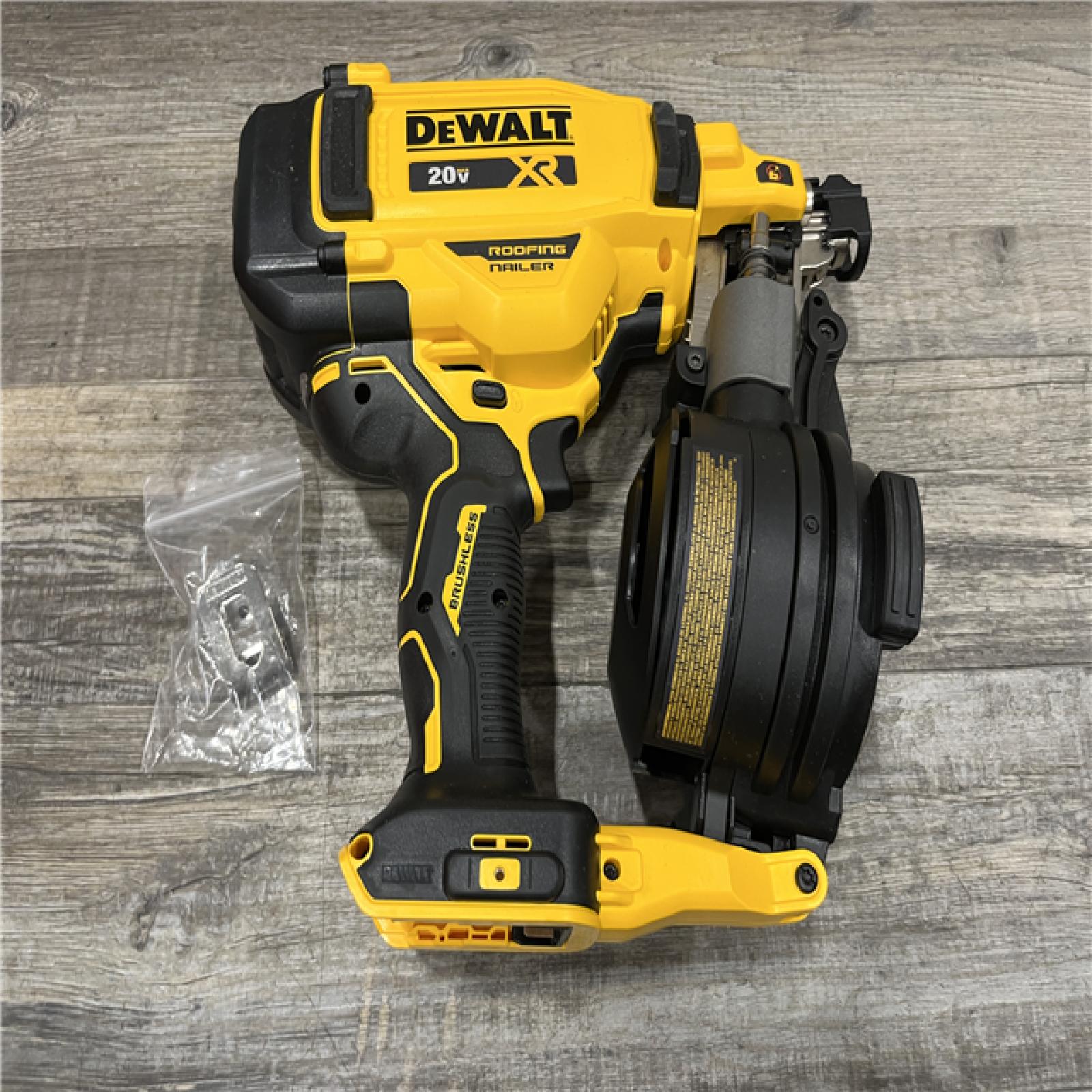 AS-IS DEWALT 20V MAX 15-Degree Electric Cordless Roofing Nailer (Tool Only)
