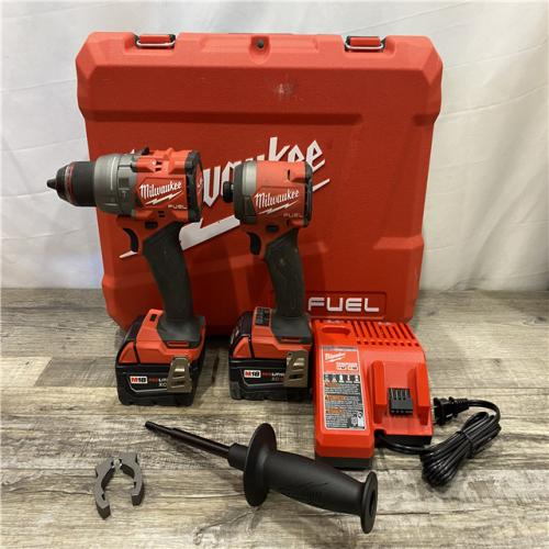 AS-IS Milwaukee FUEL 18V Lithium-Ion Brushless Cordless Hammer Drill and Impact Driver Combo Kit