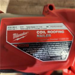 HOUSTON LOCATION - AS-IS Milwaukee FUEL 18-Volt Lithium-Ion Brushless Cordless Coil Roofing Nailer (Tool Only)