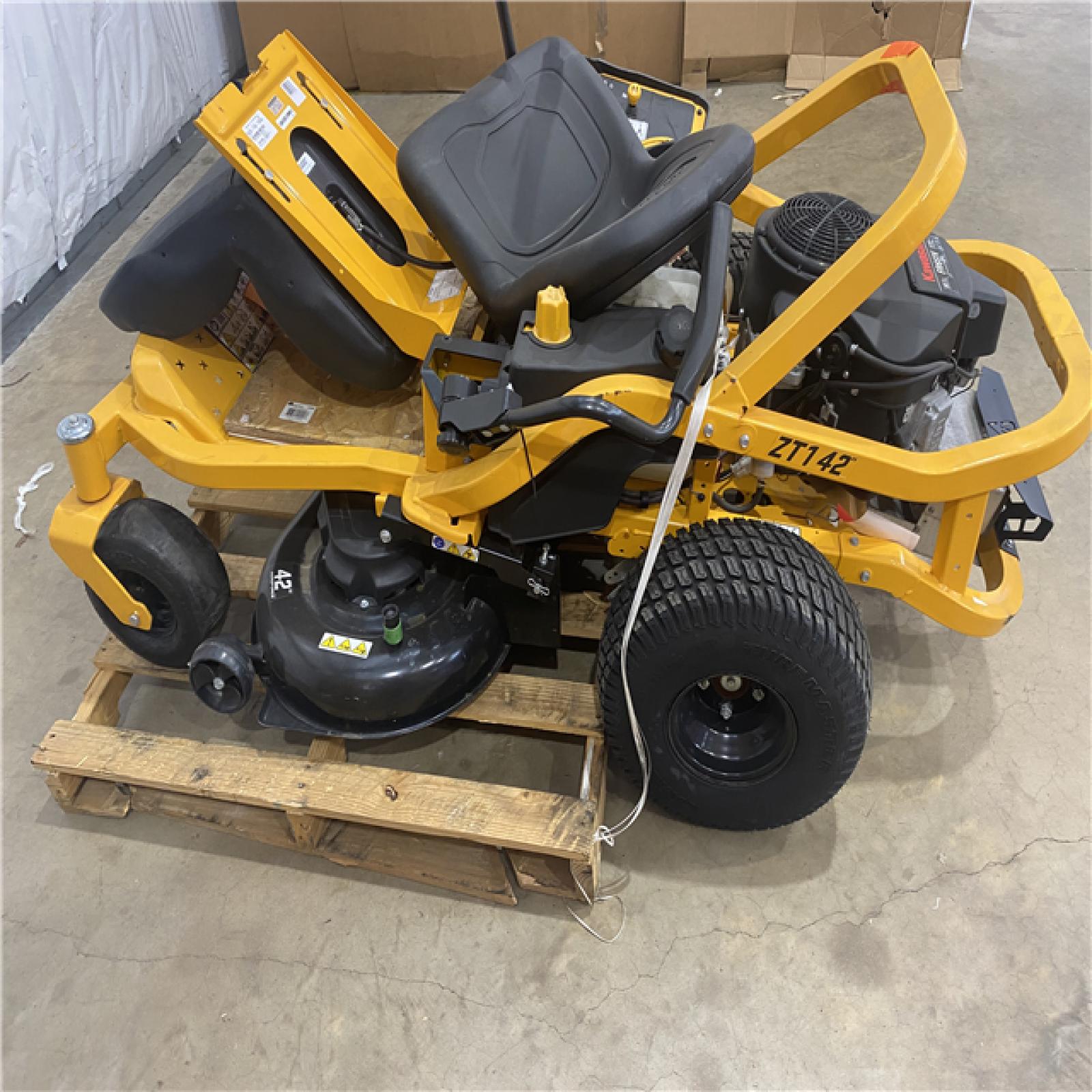 Houston Location - AS-IS Outdoor Power Equipment CUB CADET ZT1 42 INCH SIT DOWN MOWER