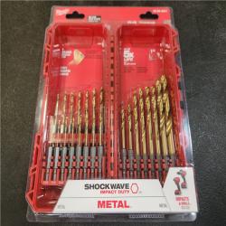 Phoenix NEW Milwaukee SHOCKWAVE IMPACT DUTY Titanium Twist Drill Bit Set (23-Piece) 4-Pack SEALED