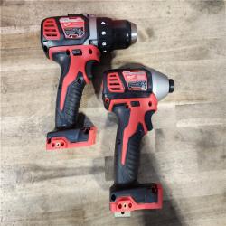HOUSTON LOCATION - AS-IS Milwaukee 18V Cordless Brushed 2-Tool Drill/Driver and Impact Driver Kit