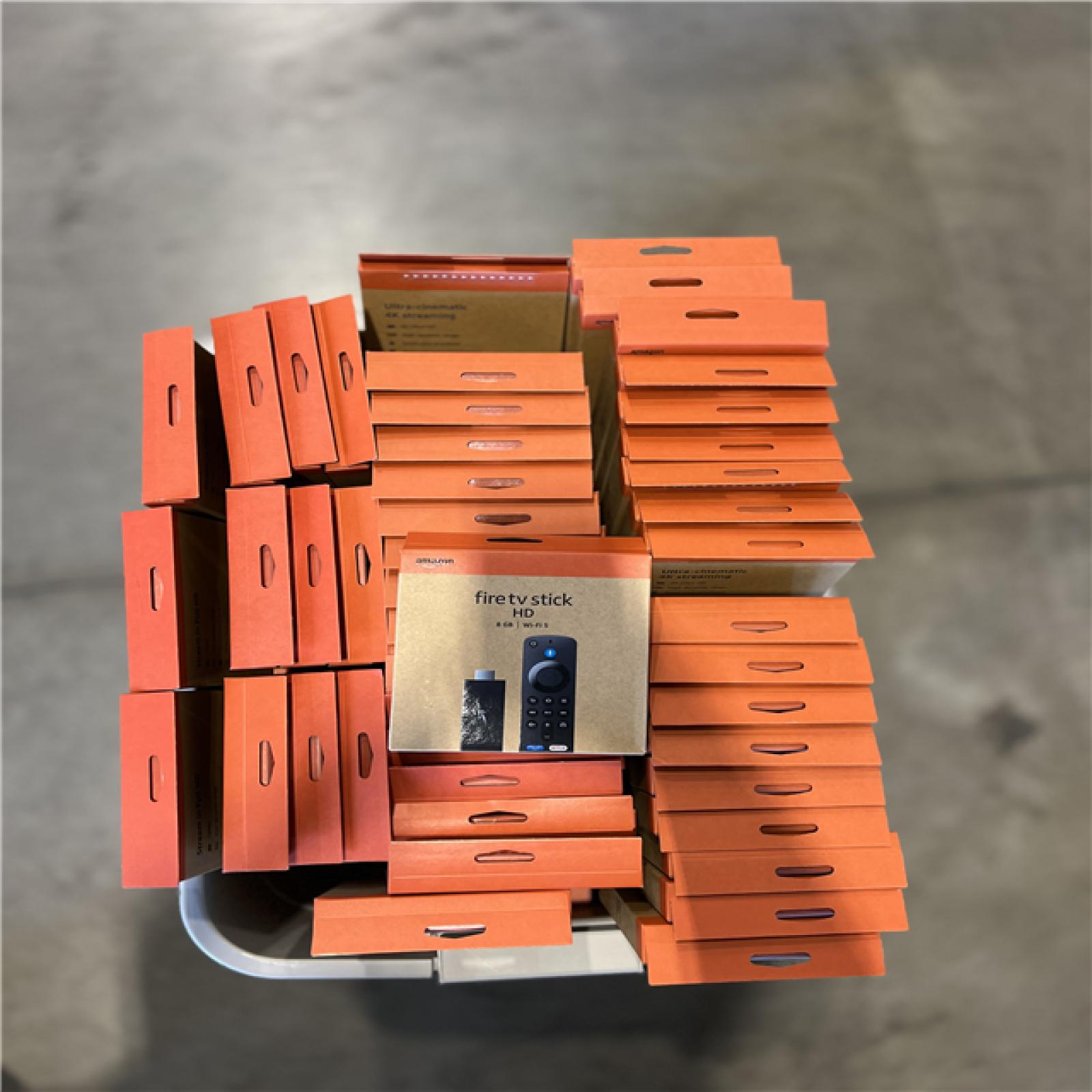 DALLAS LOCATION- Amazon Fire TV Stick 4K streaming device  includes support for Wi-Fi 6  Dolby Vision/Atmos  free & live TV -(144 UNITS)