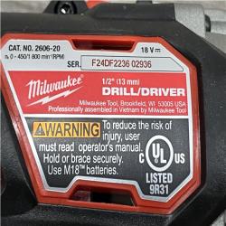 AS-IS Milwaukee 18V Lithium-Ion Cordless Drill Driver/Impact Driver Combo Kit