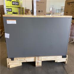 DALLAS LOCATION - Husky Heavy Duty 61 in. W x 23 in. D 15-Drawer Matte Gray Mobile Workbench Cabinet with Solid Wood Top