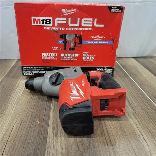 AS-IS Milwaukee 2915-20 M18 FUEL 18-Volt Lithium-Ion Brushless Cordless SDS-Plus 1-1/8 in. Rotary Hammer Drill (Tool-Only)