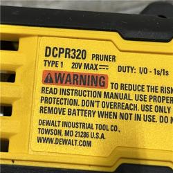 AS-IS DEWALT 20-Volt MAX 1 -1/2 in. Capacity Cordless Battery Powered Pruner (Tool Only)