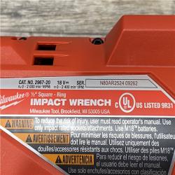 AS-IS Milwaukee FUEL 18V Lithium-Ion Brushless Cordless 1/2 in. Impact Wrench w/Friction Ring Kit