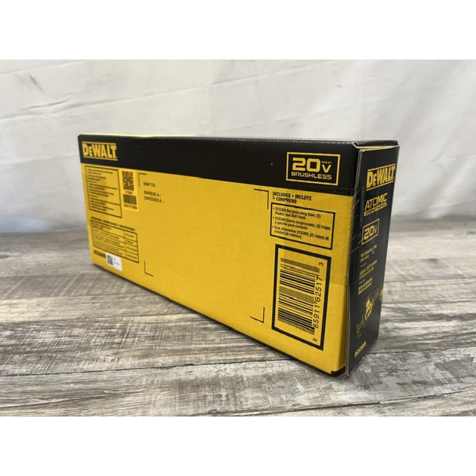 NEW - DEWALT ATOMIC 20V MAX Cordless Brushless Compact Reciprocating Saw (Tool Only)