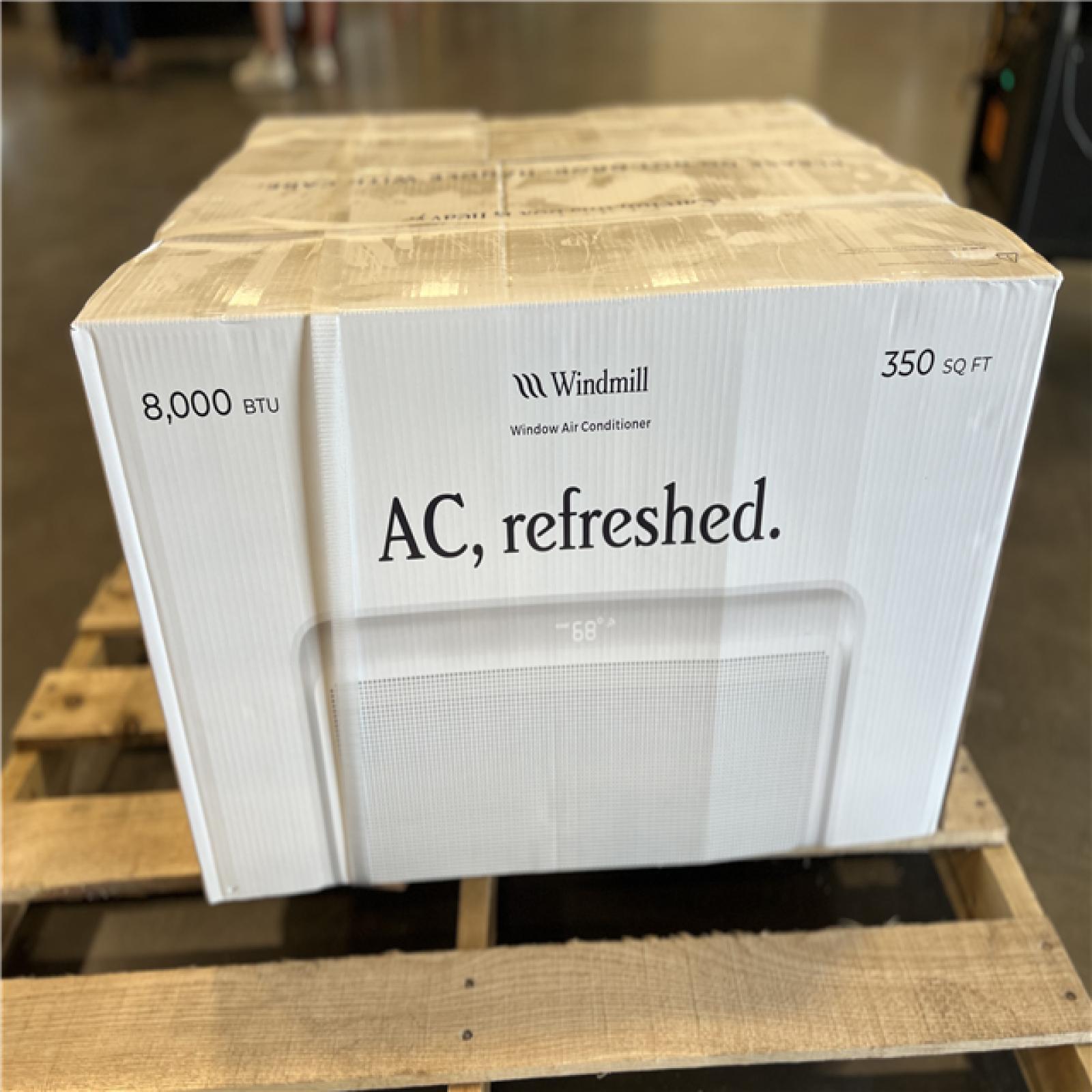 NEW! - Windmill 8,000 BTU 115-Volts QUIET Smart Inverter Window Air Conditioner, Wi-Fi/Remote, #1 Install, up to 350 sq ft. Energy Star