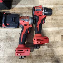 HOUSTON LOCATION - AS - IS Milwaukee 18-Volt Lithium-Ion Brushless Cordless Compact Hammer Drill/Impact Combo Kit
