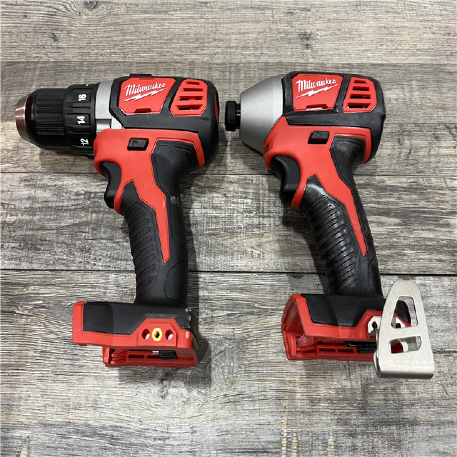 AS-IS Milwaukee 18V Lithium-Ion Cordless Drill Driver/Impact Driver Combo Kit