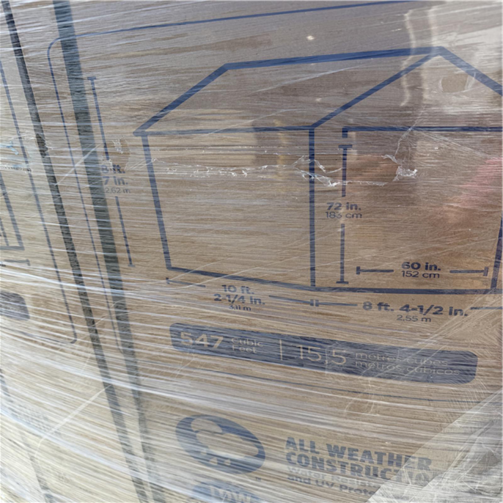 CALIFORNIA AS-IS Suncast Tremont Storage Shed (Includes boxes 1 & 2)