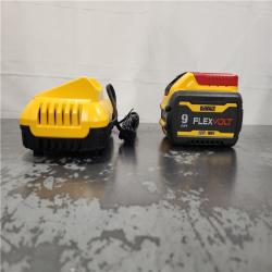 AS-IS- FLEXVOLT 20V/60V MAX Lithium-Ion 9. 0 Ah Battery Pack and Charger Starter Kit