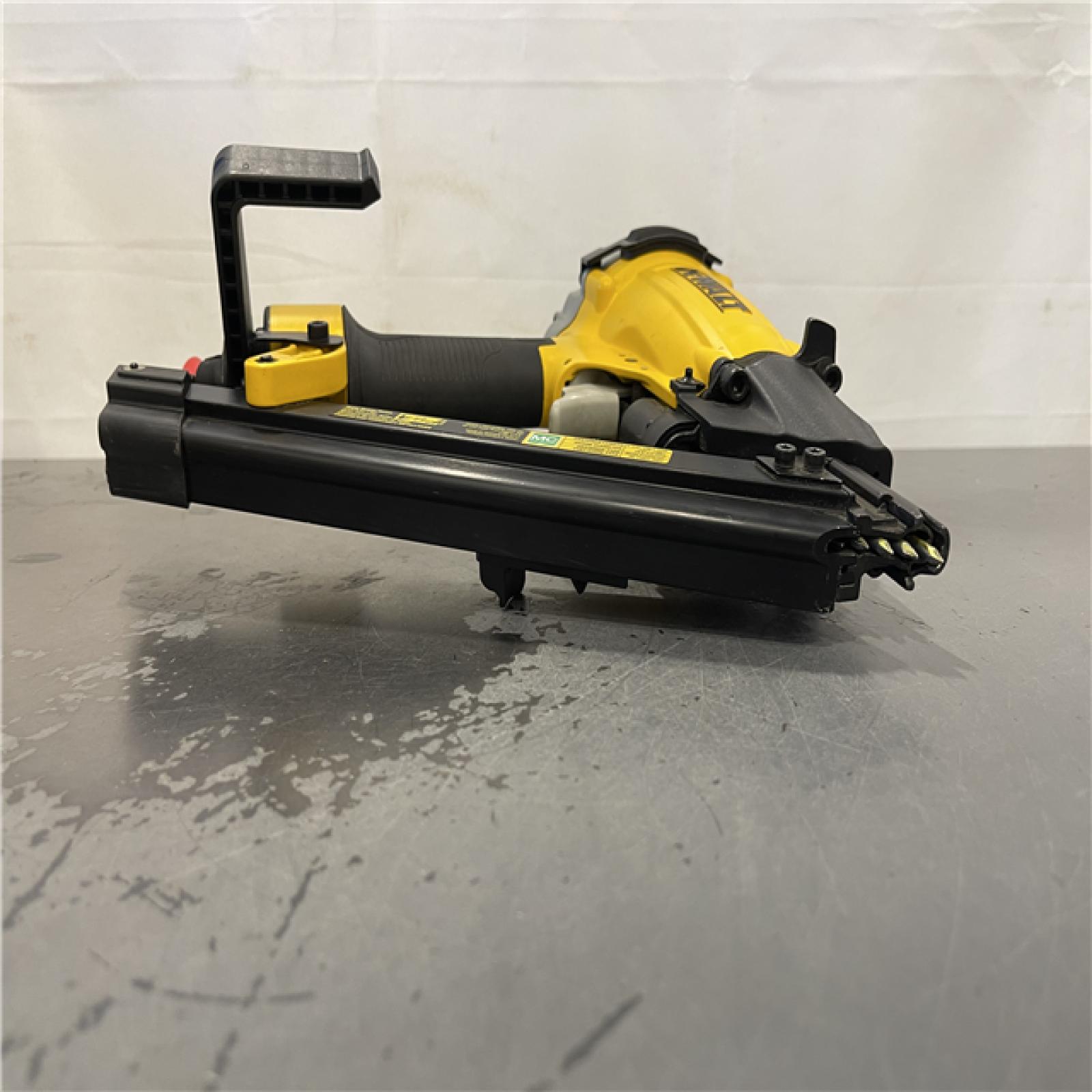 AS-IS- DEWALT 35-Degree Pneumatic Metal Connector Nailer