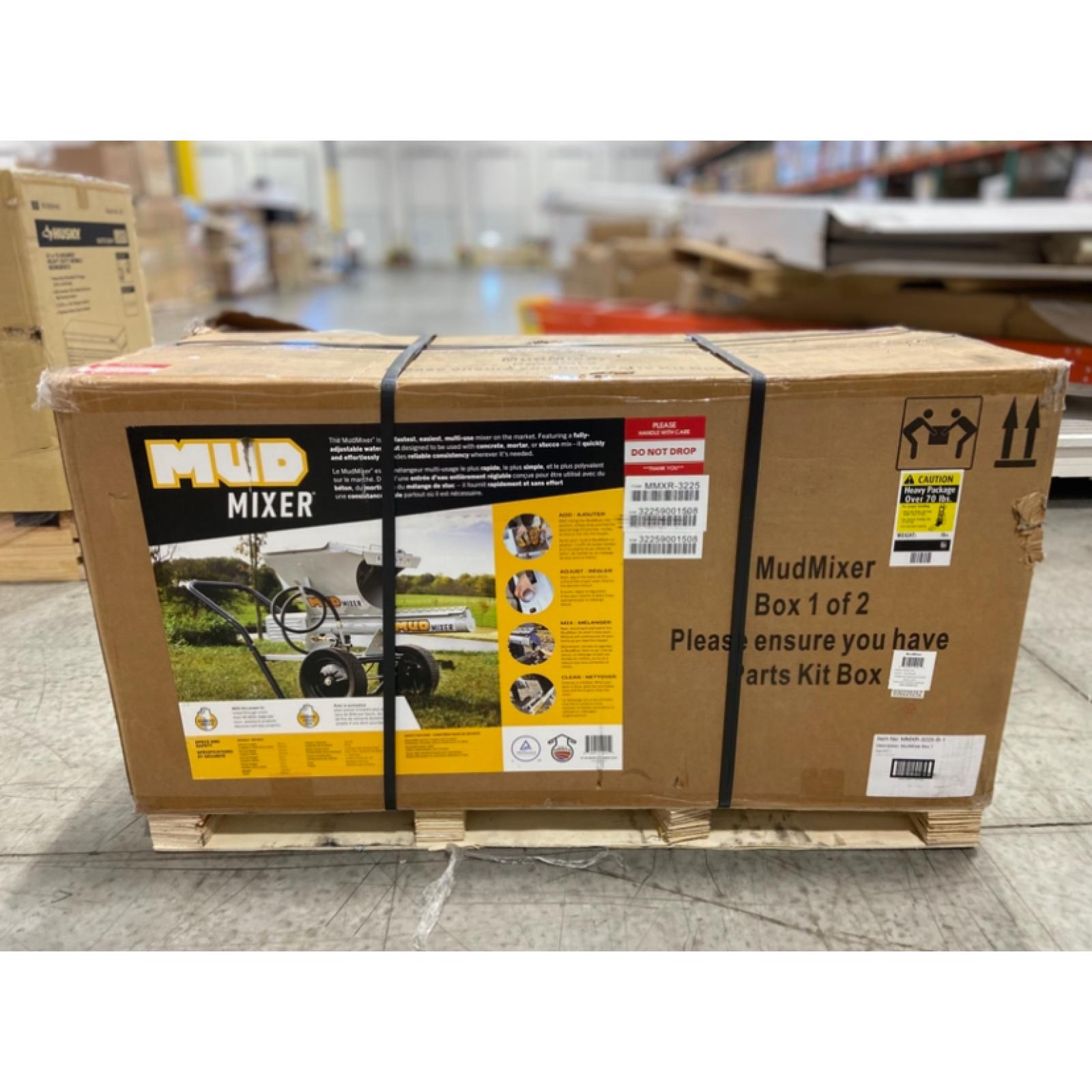 DALLAS LOCATION -MUDMIXER Heavy Duty Portable Continuous Concrete Mixer Evolution