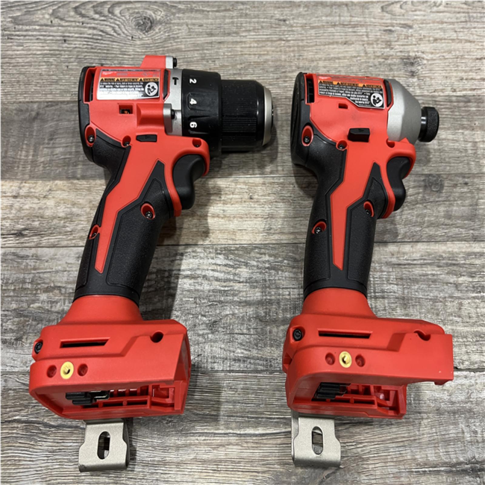 AS-IS Milwaukee 18-Volt Lithium-Ion Brushless Cordless Compact Hammer Drill/Impact Combo Kit