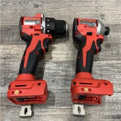 AS-IS Milwaukee 18-Volt Lithium-Ion Brushless Cordless Compact Hammer Drill/Impact Combo Kit