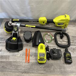 AS-IS RYOBI ONE+ HP 18V Brushless Whisper Series 15 in. Cordless Attachment Capable String Trimmer Kit