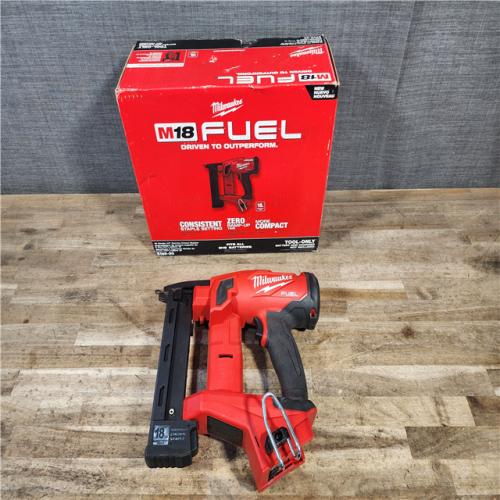 HOUSTON LOCATION - AS-IS Milwaukee FUEL 18-Volt Lithium-Ion Brushless Cordless 18-Gauge 1/4 in. Narrow Crown Stapler (Tool-Only)