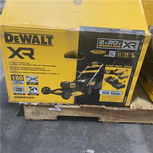 As-Is- 2x20V MAX 21 in. Cordless Battery Powered Self Propelled Lawn Mower Kit with (2) 10 Ah Batteries and Chargers