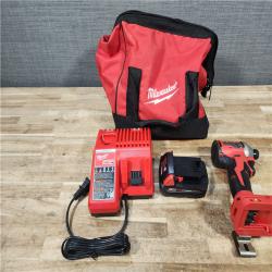 HOUSTON LOCATION - AS - IS Milwaukee 18-Volt Lithium-Ion Compact Brushless Cordless 1/4 in. Impact Driver Kit
