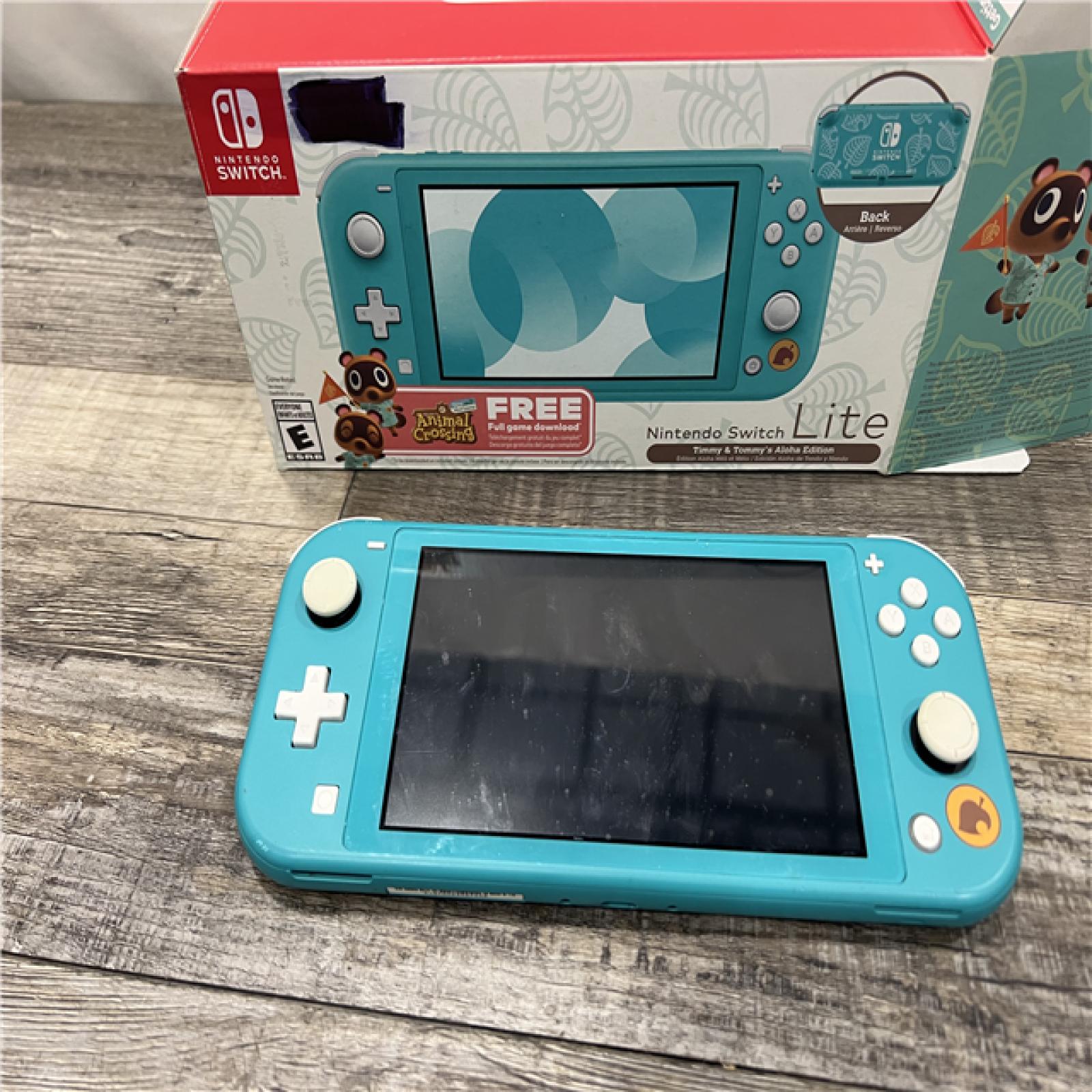 AS-IS Nintendo Switch Lite (Timmy & Tommy's Aloha Edition) Animal Crossing