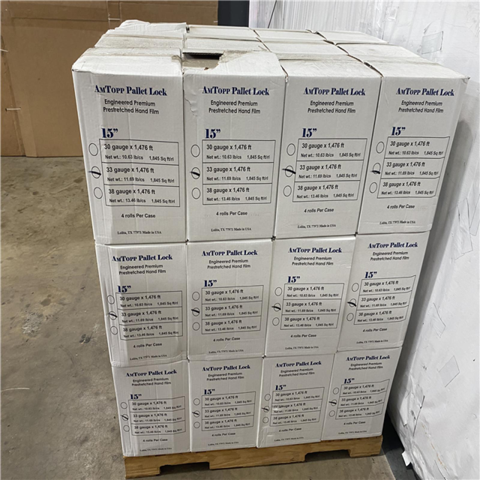Houston Location AS IS - Pallet Wrap Pallet