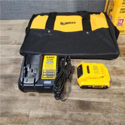 HOUSTON LOCATION - AS-IS (APPEARS LIKE NEW) DeWALT DCN681D1 20-Volt MAX 18ga Cordless Brushless Narrow Crown Stapler Kit