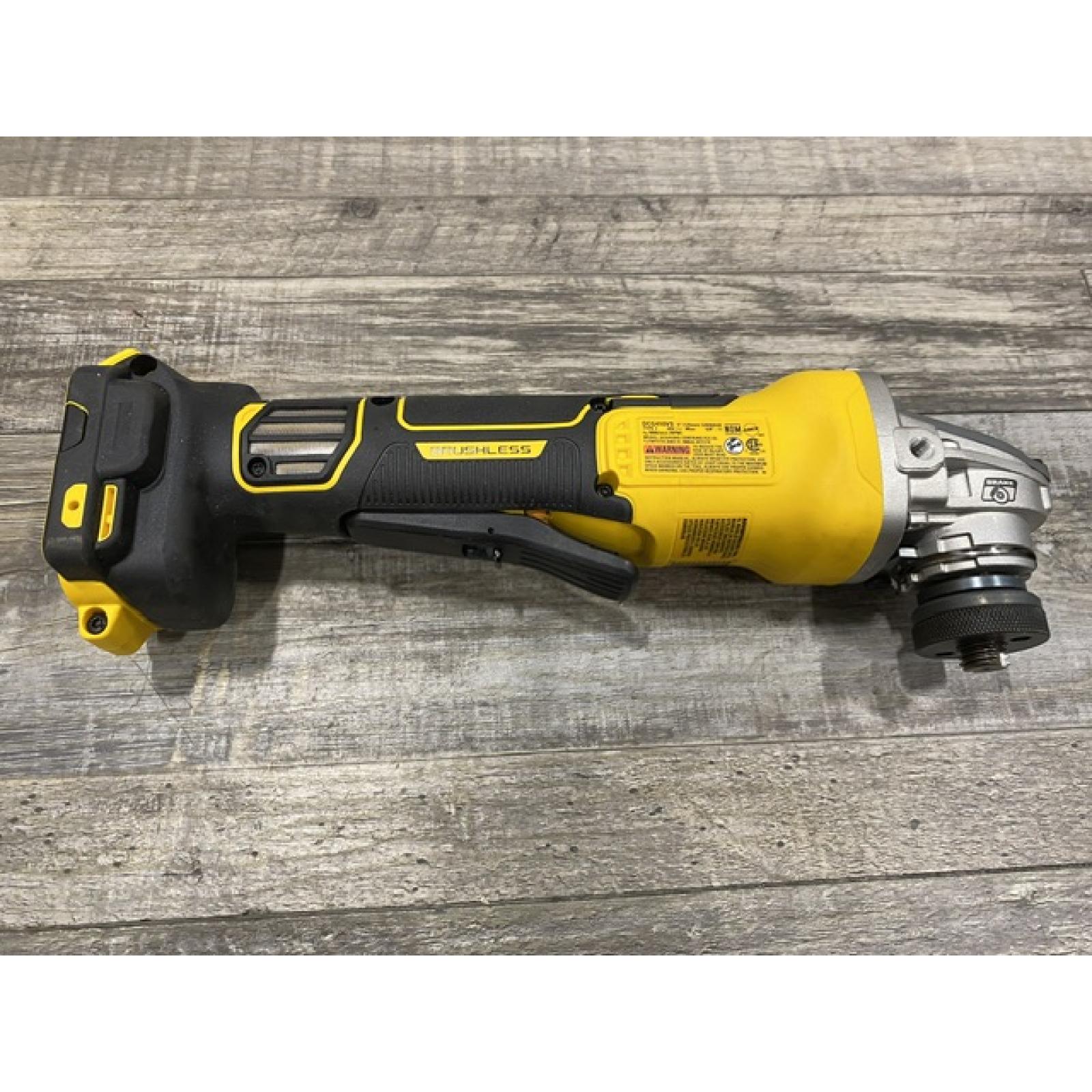 AS-IS DEWALT 20V XR Cordless 4-1/2. in. to 5 in. Variable Speed Angle Grinder (Tool Only)
