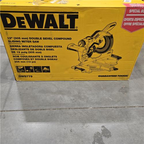 LIKE NEW! - DEWALT 12-in Dual Bevel Sliding Compound Miter Saw