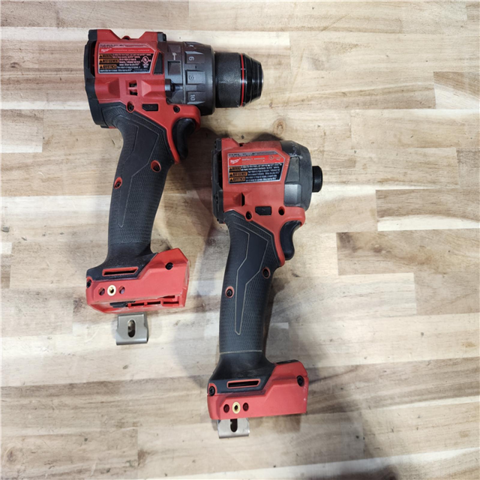 HOUSTON LOCATION - AS-IS Milwaukee FUEL 18V Lithium-Ion Brushless Cordless Hammer Drill and Impact Driver Combo Kit