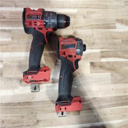 HOUSTON LOCATION - AS-IS Milwaukee FUEL 18V Lithium-Ion Brushless Cordless Hammer Drill and Impact Driver Combo Kit